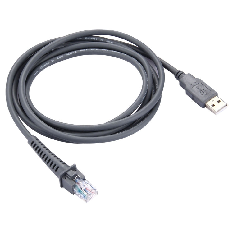 2m USB A macho a cable de datos serie de escáner RJ45 para símbolo LS2208 / 2208AP / LS4278, USB A Male to RJ45