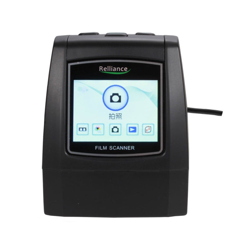 EC018 Escáner de película de pantalla LCD TFT de 2,4 pulgadas a color USB 2.0, compatible con tarjeta SD, EC018