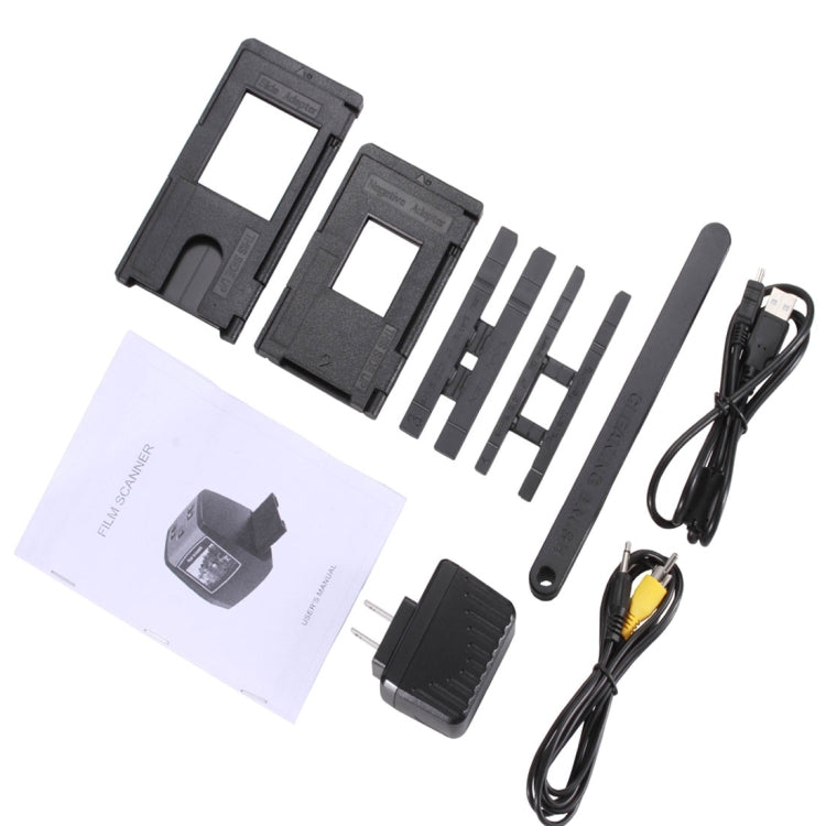 EC018 Escáner de película de pantalla LCD TFT de 2,4 pulgadas a color USB 2.0, compatible con tarjeta SD, EC018