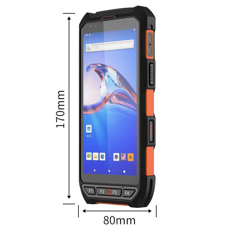 Terminal de datos industrial portátil Android 10 IP65 de 5,5 pulgadas con escáner de código de barras, estilo: RFID UHF, RFID UHF