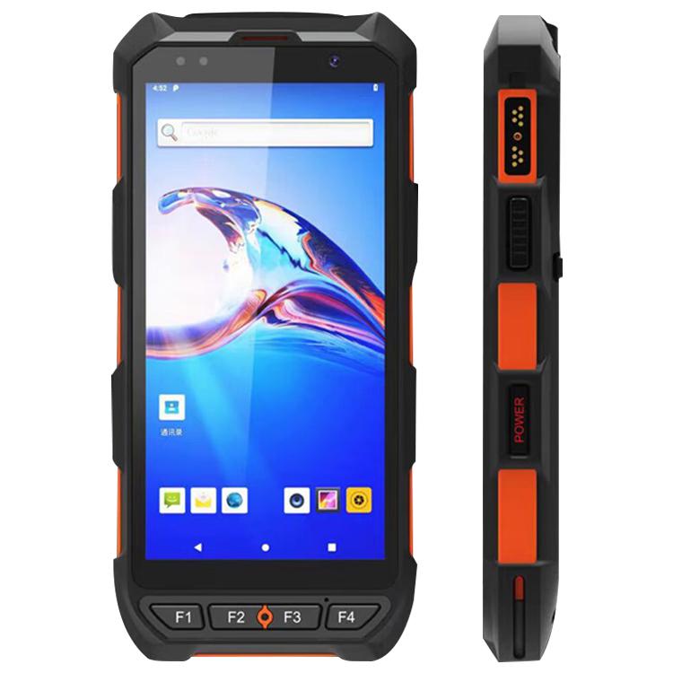 Terminal de datos industrial portátil de 5,5 pulgadas con Android 10, IP65 y escáner de código de barras. Estilo: RFID UHF + NFC HF., RFID UHF + NFC HF