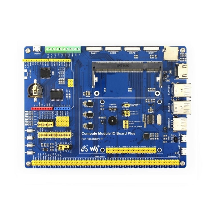 Waveshare Compute Module IO Board Plus para Raspberry Pi CM3 / CM3L / CM3+ / CM3+L, For Raspberry Pi CM3