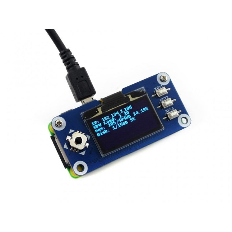 Waveshare 1,3 pulgadas 128x64 píxeles interfaz SPI/I2C pantalla OLED HAT para Raspberry Pi