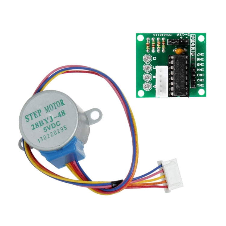 LDTR-WG0246 28YBJ-48 DC 5V Motor paso a paso de 4 fases y 5 cables con placa de controlador ULN2003