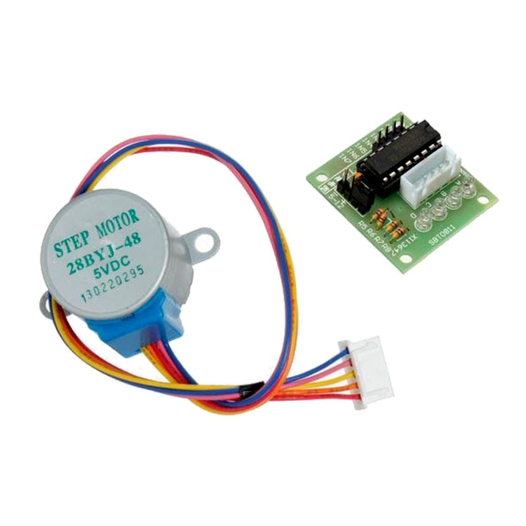 LDTR-WG0246 28YBJ-48 DC 5V Motor paso a paso de 4 fases y 5 cables con placa de controlador ULN2003