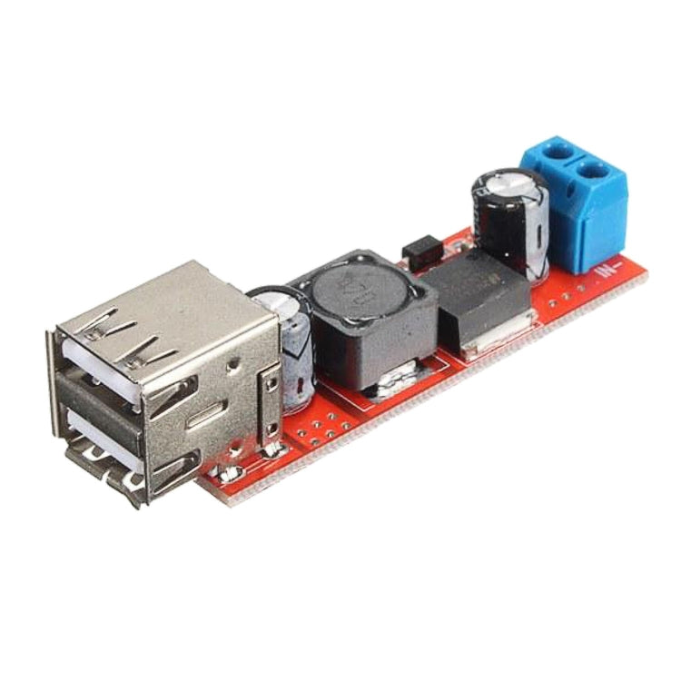 LDTR-WG0257 Dual USB 9V/12V/24V/36V a 5V Convertidor DC-DC 3A Módulo de potencia reductor, 9V-36V to 5V 3A
