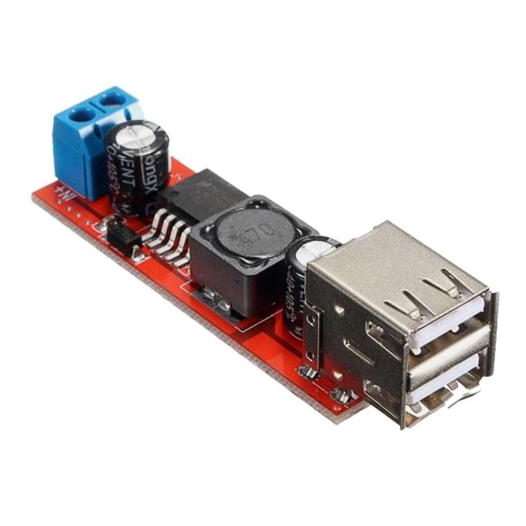 LDTR-WG0257 Dual USB 9V/12V/24V/36V a 5V Convertidor DC-DC 3A Módulo de potencia reductor, 9V-36V to 5V 3A