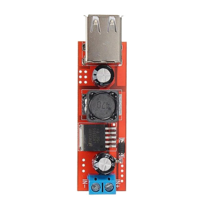 LDTR-WG0257 Dual USB 9V/12V/24V/36V a 5V Convertidor DC-DC 3A Módulo de potencia reductor, 9V-36V to 5V 3A