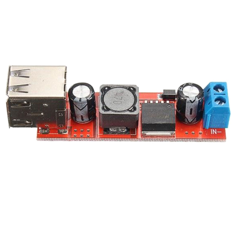 LDTR-WG0257 Dual USB 9V/12V/24V/36V a 5V Convertidor DC-DC 3A Módulo de potencia reductor, 9V-36V to 5V 3A