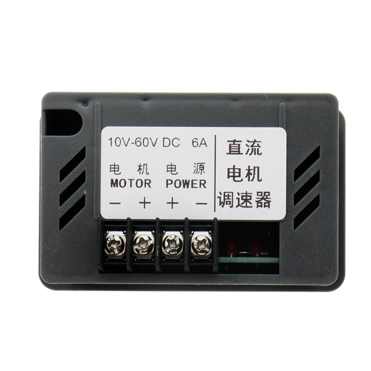 LDTR-WG0265 DC 6A Regulador de velocidad del motor Controlador de motor lento Interruptor de control giratorio positivo y negativo 12V / 24V / 36V / 48V