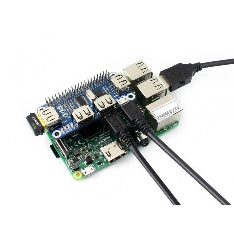 HAT HUB USB Waveshare de 4 puertos para Raspberry Pi