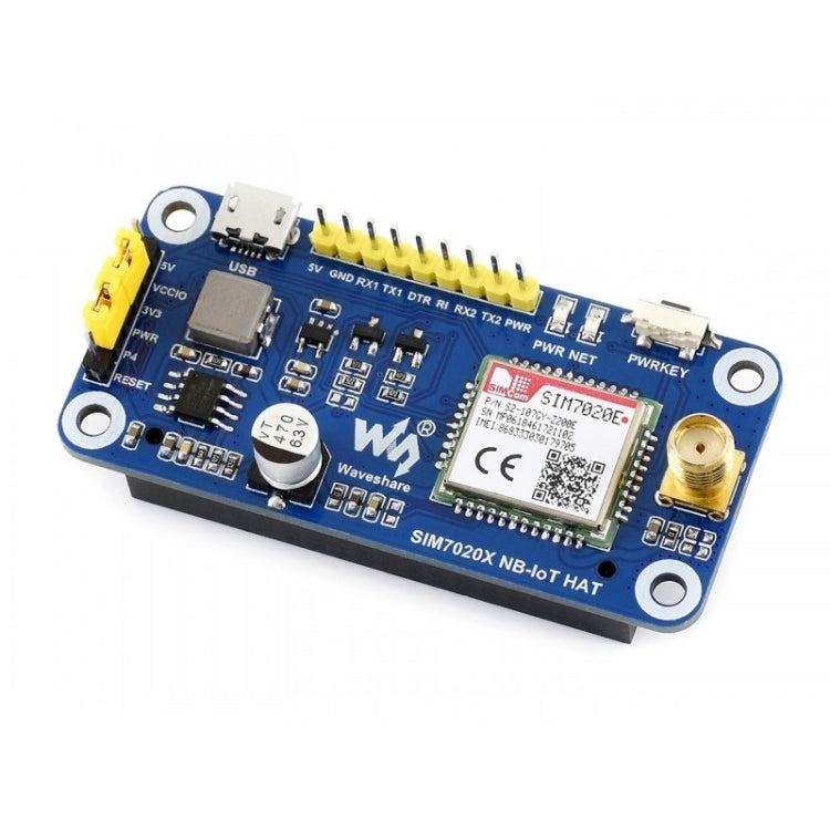 Waveshare NB-IoT HAT para Raspberry Pi, para Europa, Asia, África, Australia, NB-IoT HAT