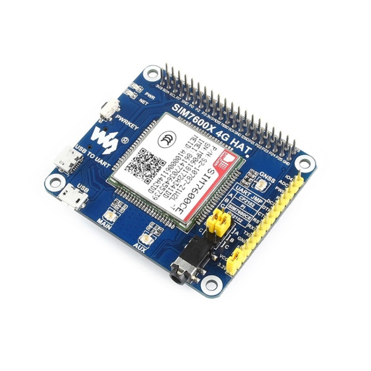 Waveshare 4G / 3G / 2G / GSM / GPRS / GNSS HAT para Raspberry Pi, LTE CAT4, para China
