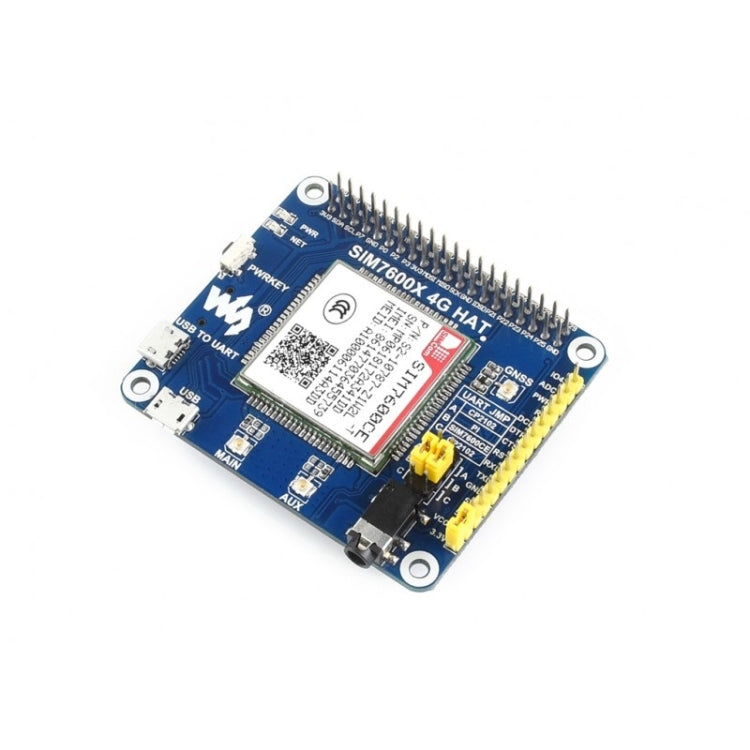 Waveshare 4G / 3G / 2G / GSM / GPRS / GNSS HAT para Raspberry Pi, LTE CAT4, para China