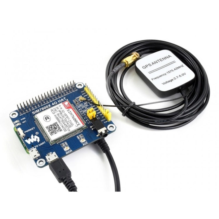 Waveshare 4G / 3G / 2G / GSM / GPRS / GNSS HAT para Raspberry Pi, LTE CAT4, para China