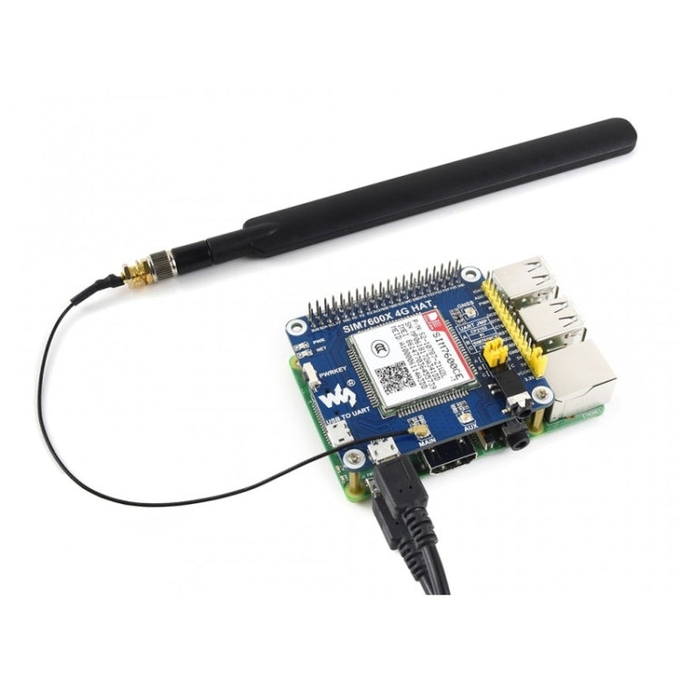 Waveshare 4G / 3G / 2G / GSM / GPRS / GNSS HAT para Raspberry Pi, LTE CAT4, para China