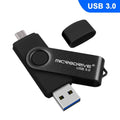MicroDrive 16GB USB 3.0 Teléfono Android y computadora Disco giratorio de metal en forma de U de doble uso, 16GB