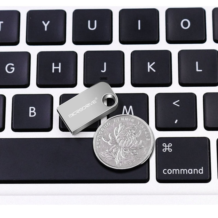 MicroDrive 64GB USB 2.0 Mini disco U semicircular de metal, 64GB