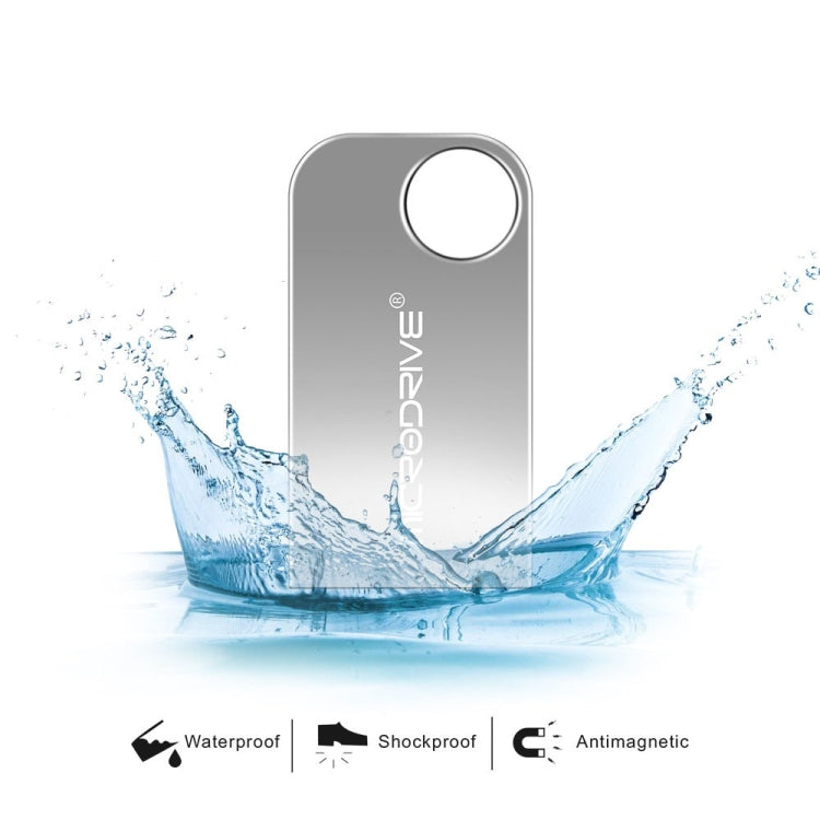 MicroDrive 64GB USB 2.0 Mini disco U semicircular de metal, 64GB