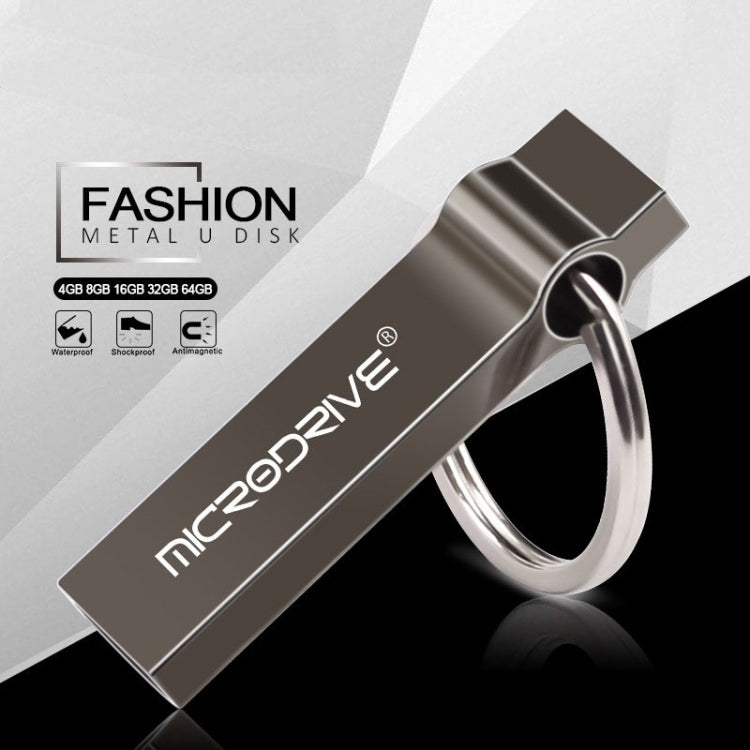 MicroDrive 32GB USB 2.0 Metal Llavero U Disco, 32GB