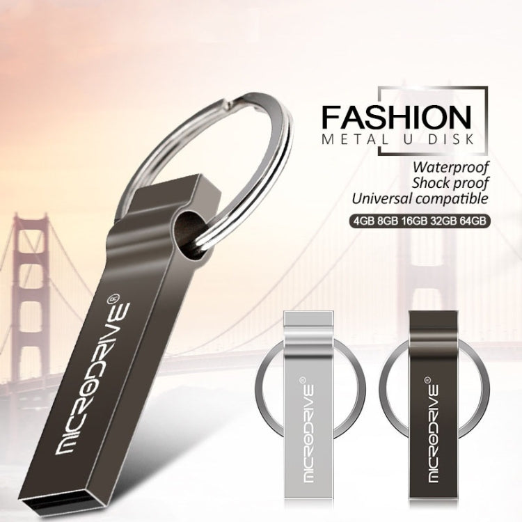 MicroDrive 32GB USB 2.0 Metal Llavero U Disco, 32GB