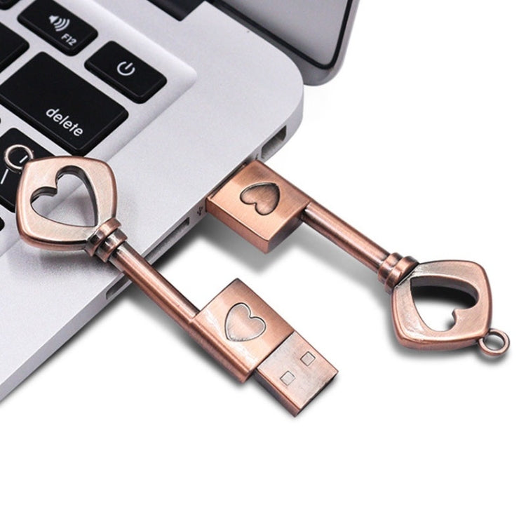 MicroDrive 64GB USB 2.0 Cobre Love Key U Disco, 64GB