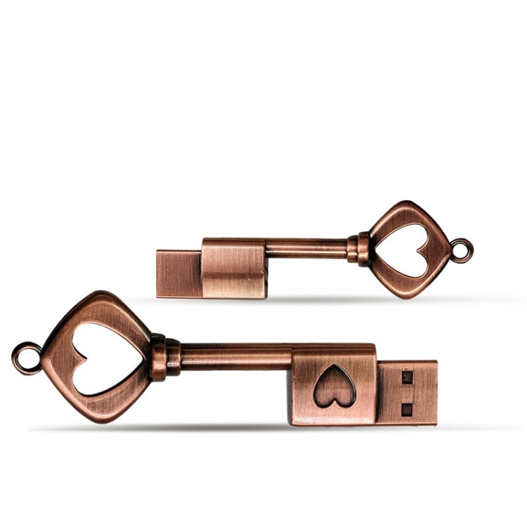 MicroDrive 128GB USB 2.0 Cobre Love Key U Disco, 128GB