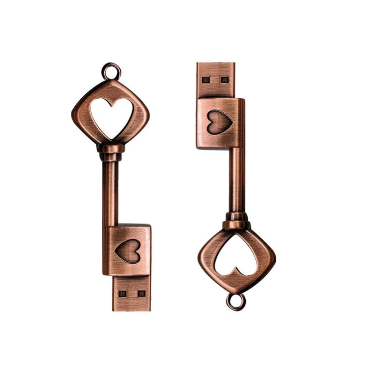 MicroDrive 128GB USB 2.0 Cobre Love Key U Disco, 128GB