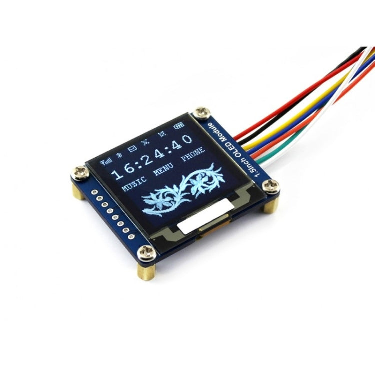 Waveshare General Módulo de pantalla OLED de 1,5 pulgadas 128x128, interfaz SPI/I2C, 13992