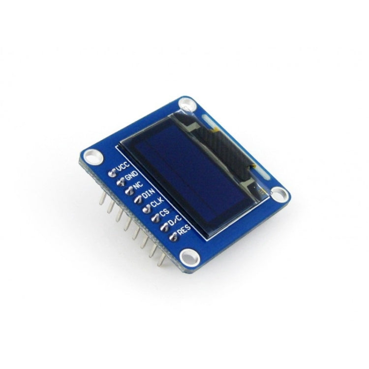 Waveshare 0,96 pulgadas 128*64 OLED (B), interfaces SPI/I2C, pinheader recto vertical