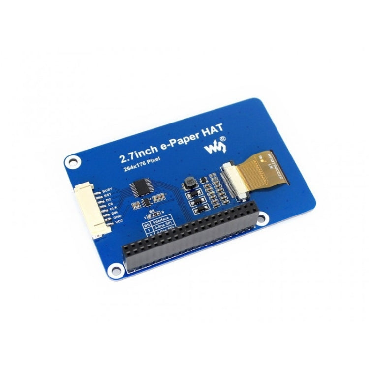 Waveshare 2.7 pulgadas 264x176E-Ink Display HAT para Raspberry Pi, Interfaz SPI