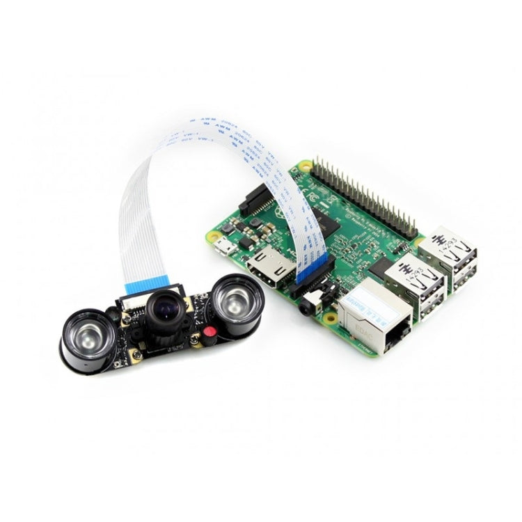 Waveshare RPi Camera (F) Módulo de cámara de enfoque ajustable, compatible con visión nocturna