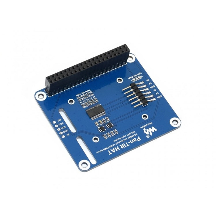 Waveshare 2-DOF Pan-Tilt HAT para Raspberry Pi, detección de intensidad de luz, interfaz I2C, 16138