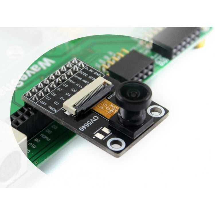 Tarjeta de cámara Waveshare OV5640 (B), 5 megapíxeles (2592x1944), módulo de cámara con lente ojo de pez