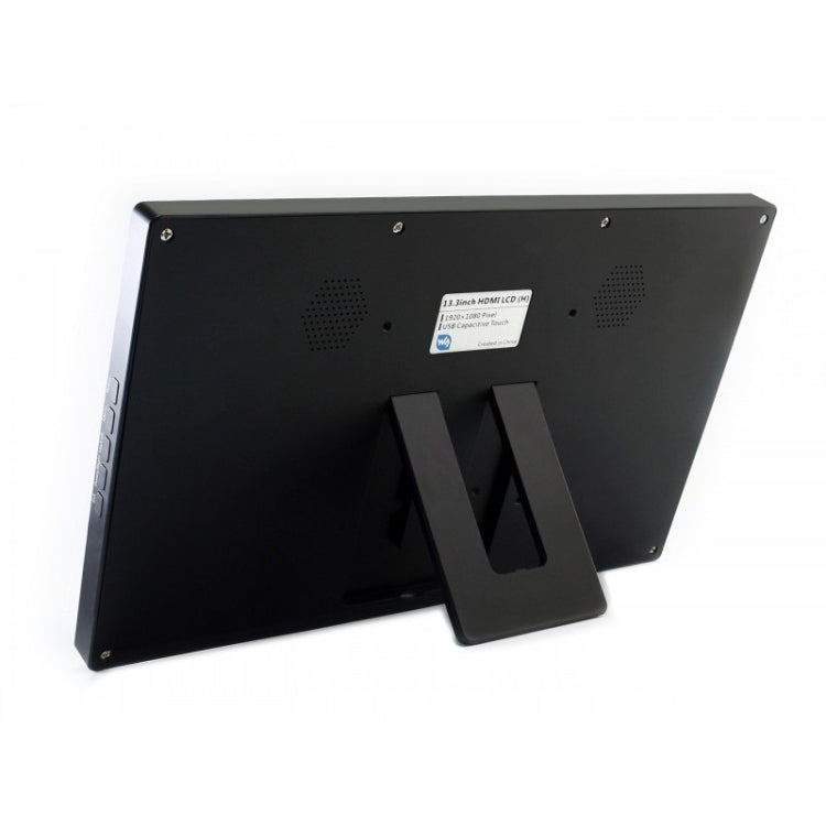 Pantalla táctil LCD capacitiva Waveshare de 13,3 pulgadas IPS 1920x1080 con cubierta de vidrio templado, compatible con múltiples mini-PC, múltiples sistemas, 13.3 inch