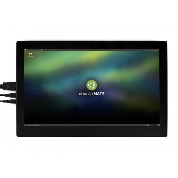 Pantalla táctil LCD capacitiva Waveshare de 13,3 pulgadas IPS 1920x1080 con cubierta de vidrio templado, compatible con múltiples mini-PC, múltiples sistemas, 13.3 inch