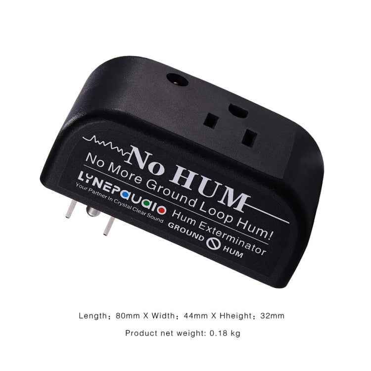 LINEPAUDIO B983 Eliminador de zumbido sin zumbido de circuito de tierra de CA, enchufe de EE. UU., B983