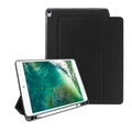 Funda de cuero Mutural Exquisite Series con textura de tela PU + TPU para iPad Pro de 10,5 pulgadas, con soporte de 3 pliegues y ranura para bolígrafo y función de suspensión y activación, For iPad Pro 10.5 inch