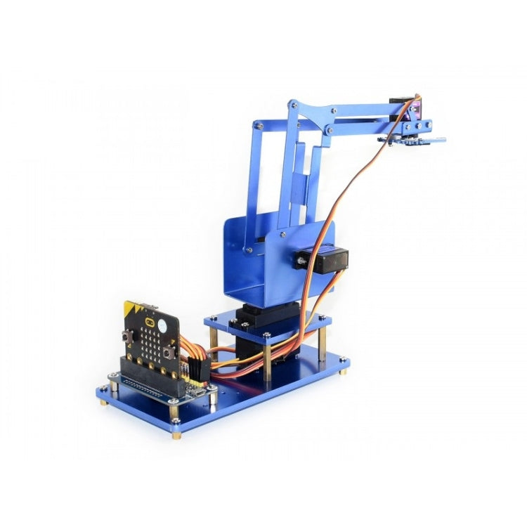 Waveshare 4-DOF Metal Robot Arm Kit para micro: bit, compatible con Bluetooth, enchufe de EE. UU.