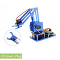 Kit de brazo de robot de metal Waveshare 4-DOF para Raspberry Pi, control remoto Bluetooth / WiFi, enchufe de EE. UU.