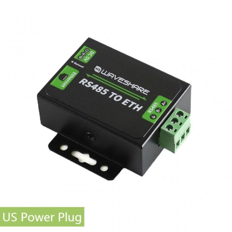 Convertidor Waveshare RS485 a Ethernet, enchufe de EE. UU., RS485