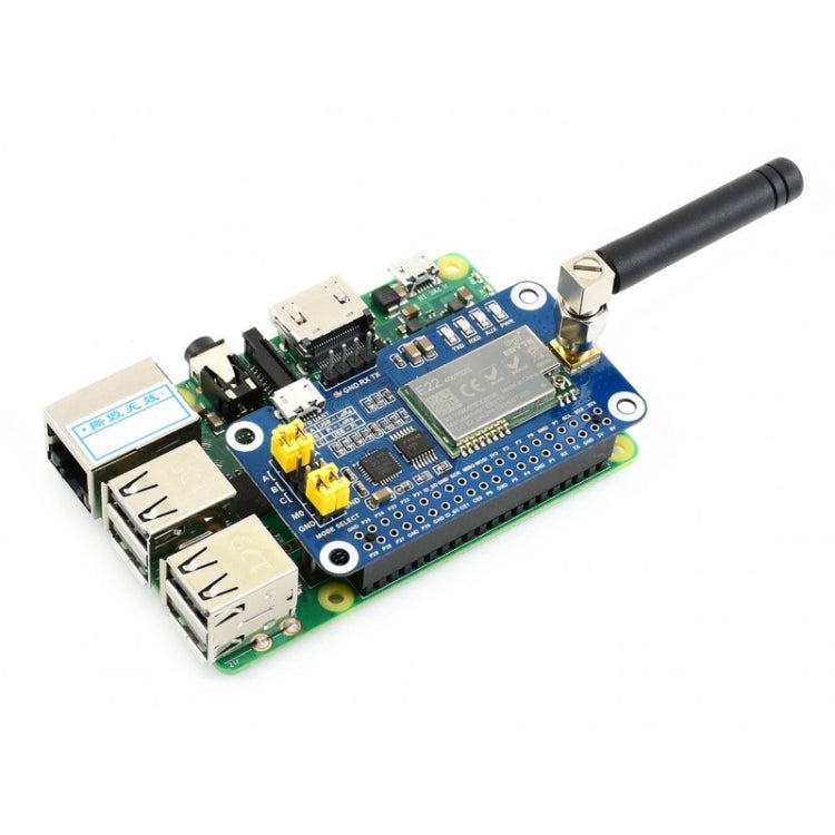 Banda de frecuencia Waveshare SX1268 LoRa HAT 470MHz para Raspberry Pi, aplicable para China, 470MHz