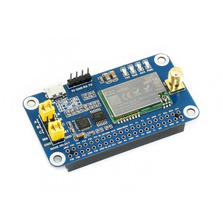 Banda de frecuencia Waveshare SX1268 LoRa HAT 470MHz para Raspberry Pi, aplicable para China, 470MHz