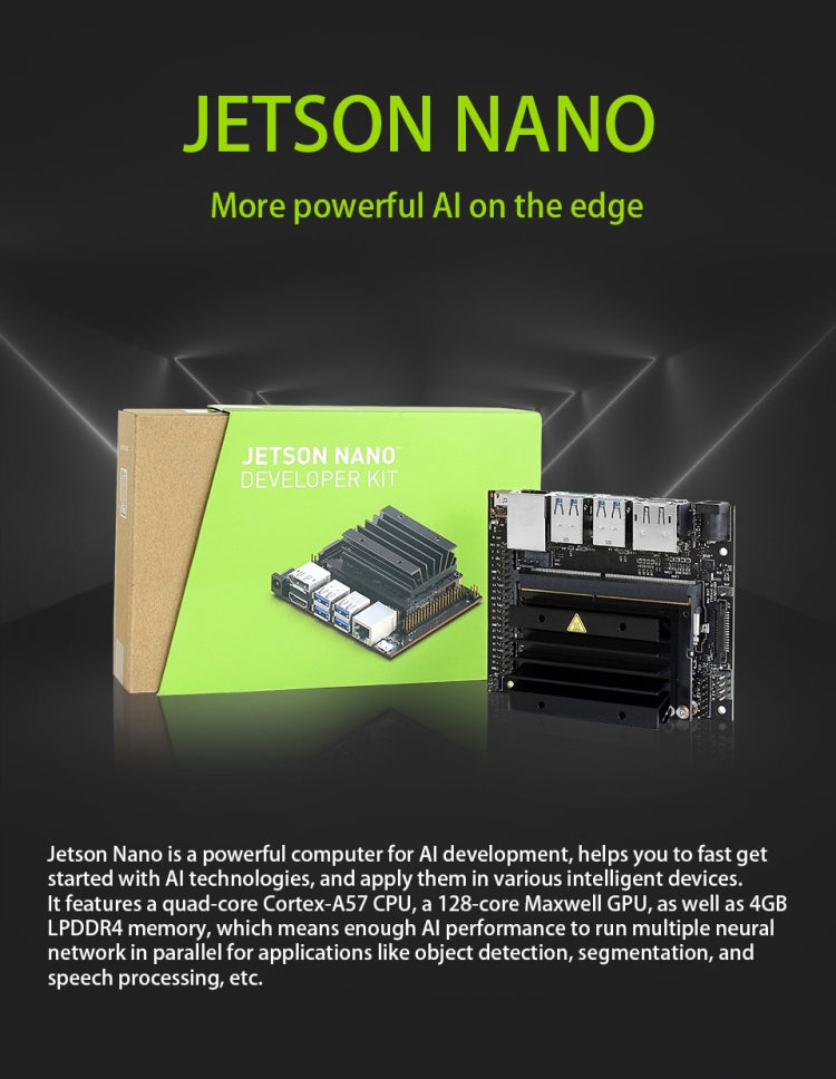 Waveshare JetBot AI Kit, robot AI basado en Jetson Nano, Based on Jetson Nano