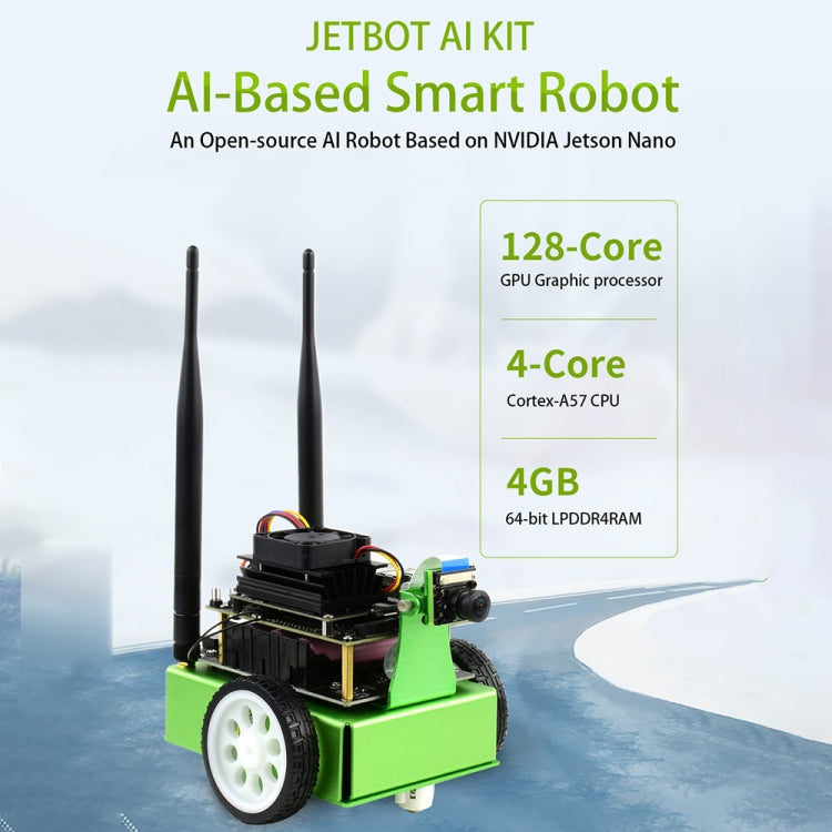 Accesorios del kit Waveshare JetBot AI, complementos para Jetson Nano para construir JetBot, enchufe de EE. UU., Add-ons for Jetson Nano