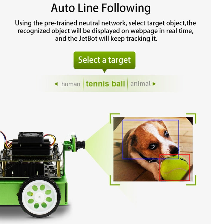 Accesorios del kit Waveshare JetBot AI, complementos para Jetson Nano para construir JetBot, enchufe de EE. UU., Add-ons for Jetson Nano