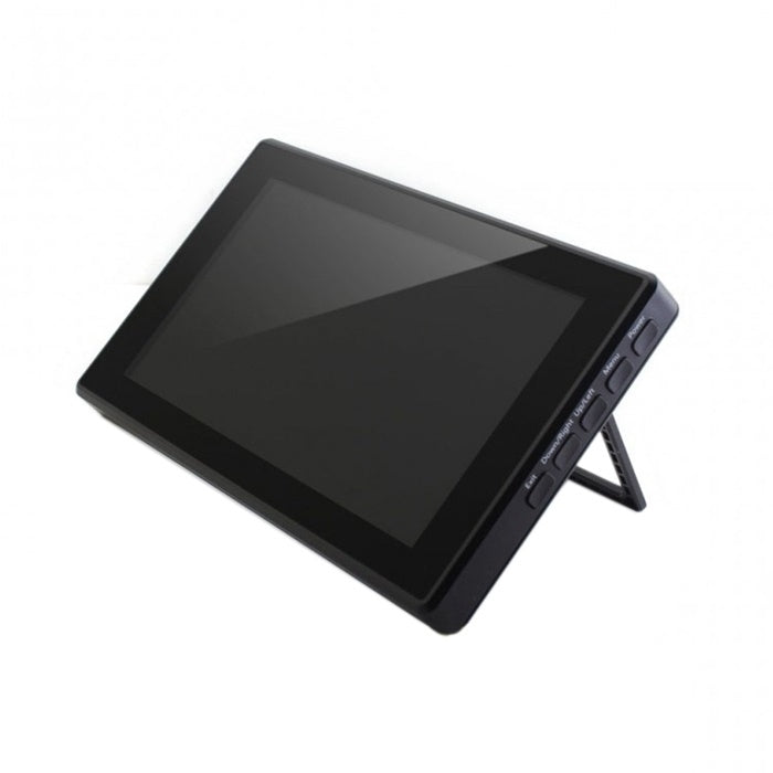 Pantalla táctil capacitiva WAVESHARE de 7 pulgadas HDMI LCD (H) IPS 1024x600 con cubierta de vidrio templado, compatible con sistemas múltiples de mini PC múltiples