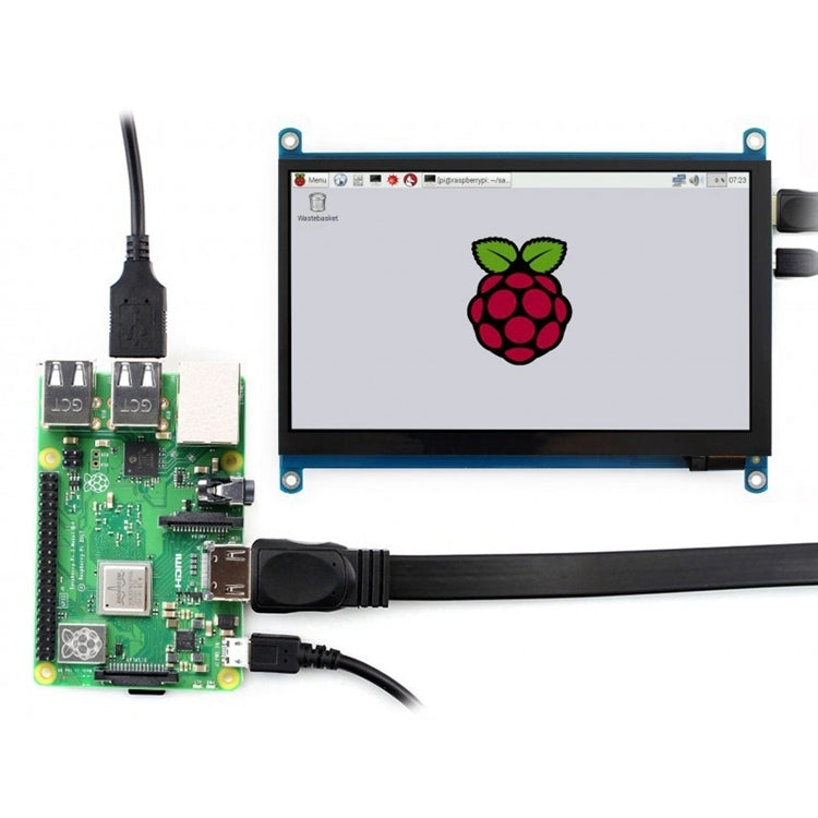 WAVESHARE 7 pulgadas HDMI LCD (H) IPS 1024x600 Pantalla táctil capacitiva, 7 inch