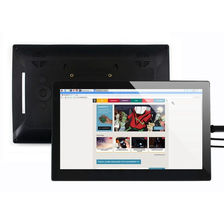 Pantalla táctil capacitiva WAVESHARE LCD HDMI (H) de 13,3 pulgadas con cubierta de vidrio templado, compatible con múltiples mini-PC, múltiples sistemas, Capacitive Touch Screen LCD