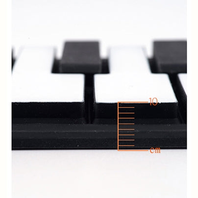 Piano electrónico para niños de silicona con rollo de mano de 49 teclas, colored